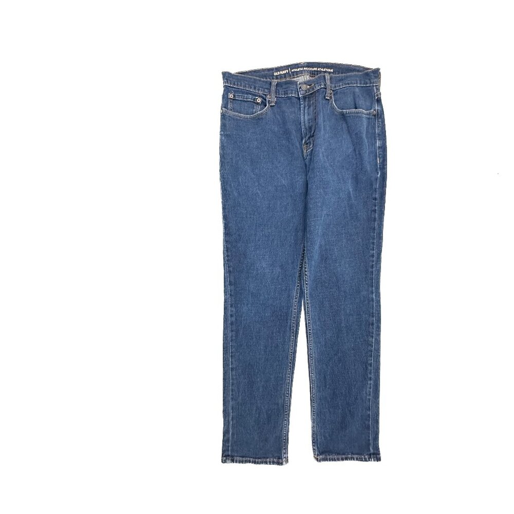 Old Navy Athletic Fit Men's size 32x30 Dark‎ Wash Blue Denim jeans